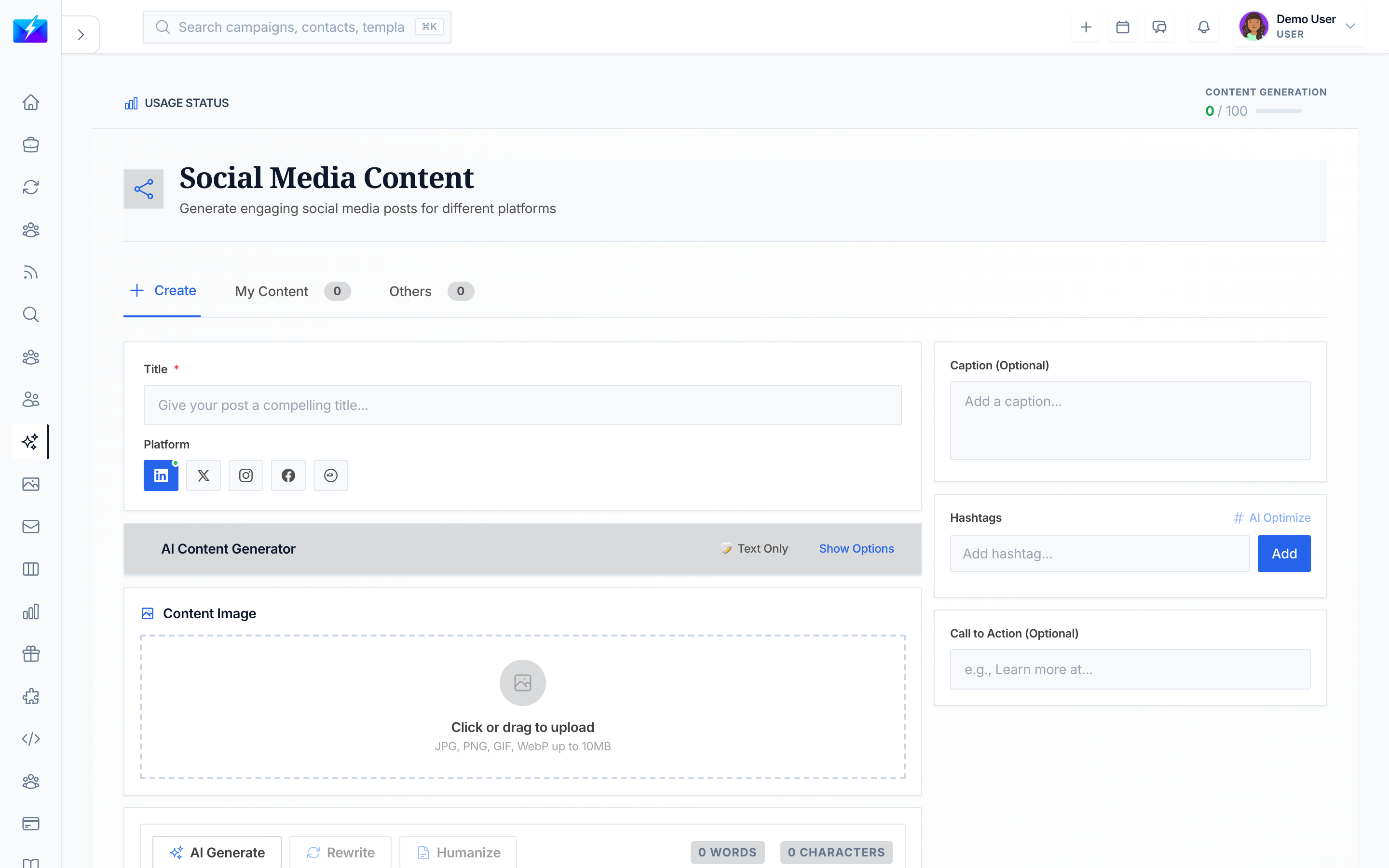 Generating platform-optimized social media posts with AI